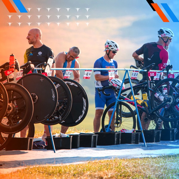 Triathletes in the transition area – Half distance triathlon, Transylvania Triathlon Festival